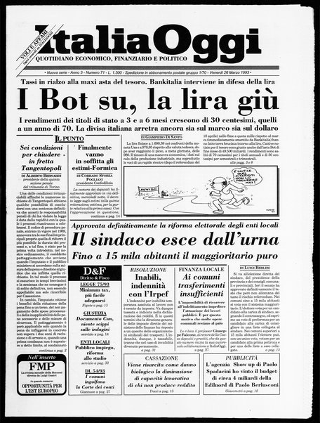 Italia oggi : quotidiano di economia finanza e politica